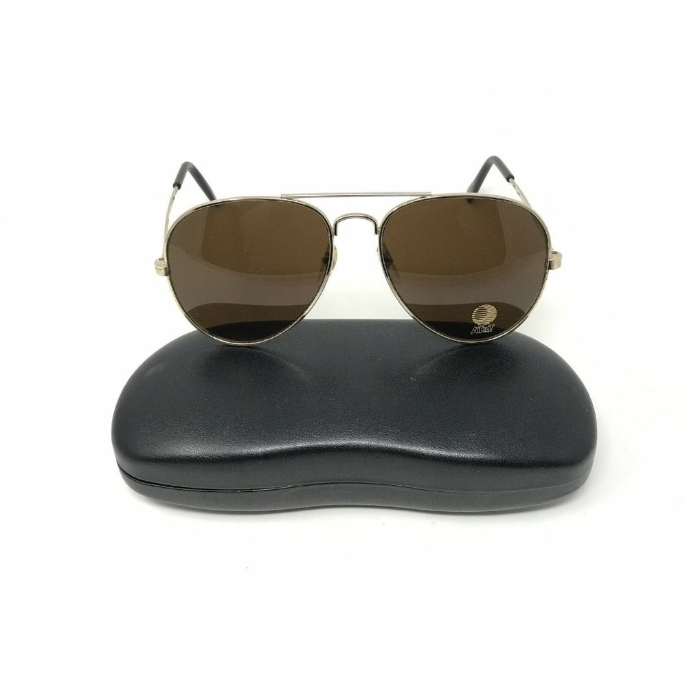 VINTAGE SUNGLASSES ATT Advertising AT&T TAIWAN R.O.C AVIATOR GOLDEN ATT LOGO